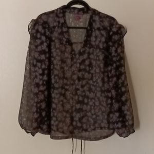 Vince Camuto sheer top